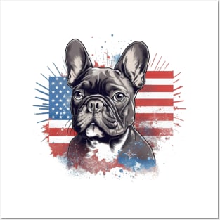 Bulldog firework 4th of July Posters and Art